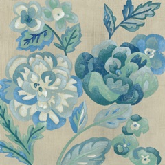 Turquoise Chintz I