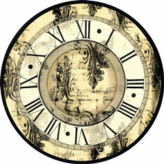 Aged Elegance Clock
