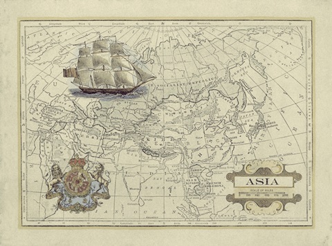 Antique Map of Asia