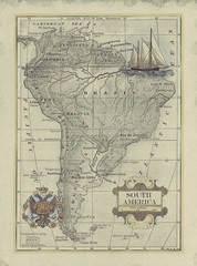 Antique Map of South America