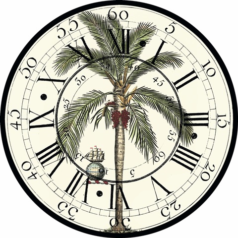 Antique Palm Clock