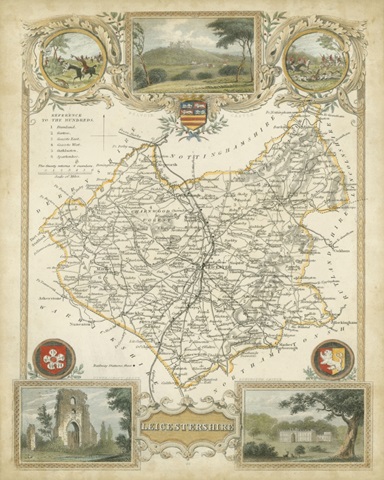 Map of Leicestershire