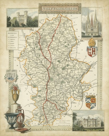 Map of Staffordshire