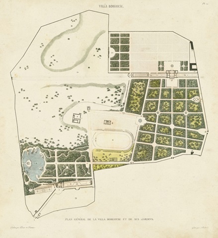 Plan General de la Villa Borghese