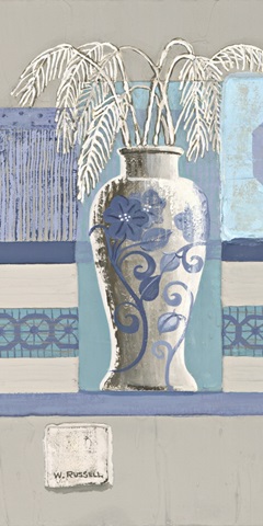 Blue Asian Collage II