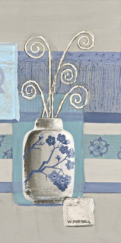 Blue Asian Collage III