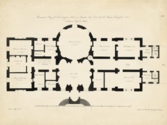 Antique Building Plan I