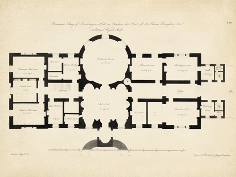 Antique Building Plan I