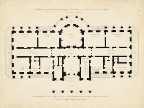 Antique Building Plan II