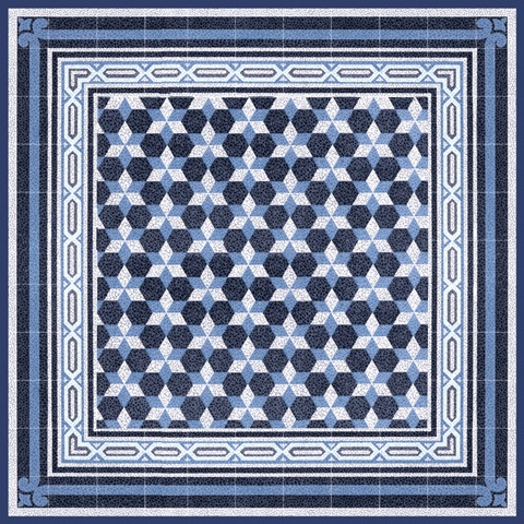 Italian Mosaic in Blue III