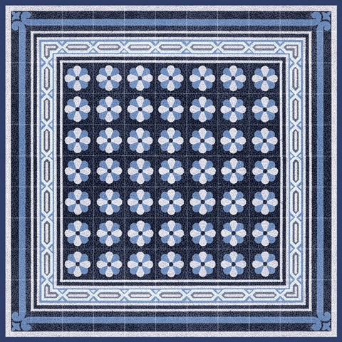 Italian Mosaic in Blue IV