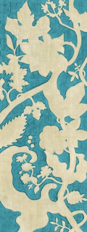 Linen Silhouette on Teal II