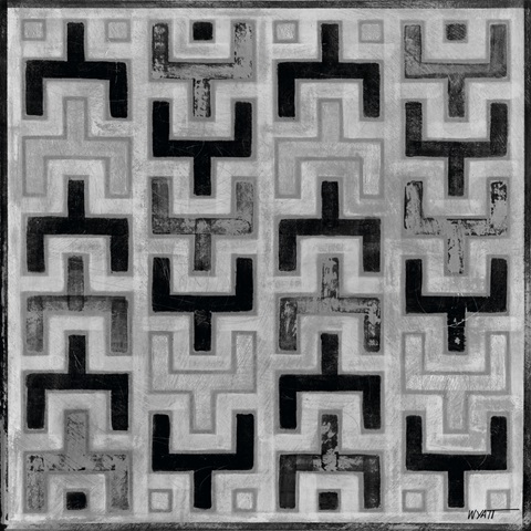 Mudcloth Black and White I