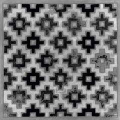 Mudcloth Black and White II