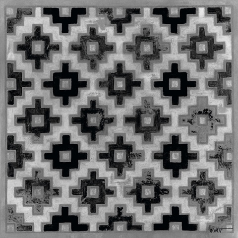 Mudcloth Black and White II