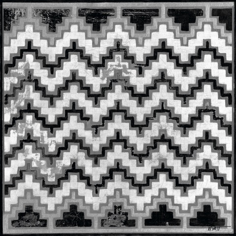 Mudcloth Black and White III