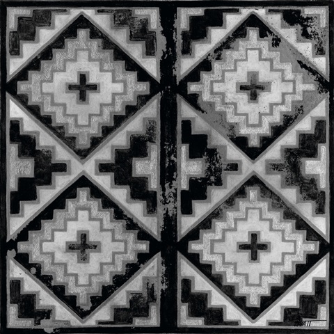 Mudcloth Black and White IV