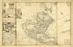 Antique Map of America I