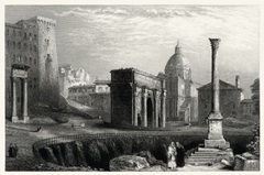 Antique View of Rome