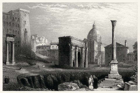 Antique View of Rome