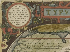 Antique World Map Grid I