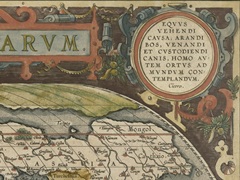 Antique World Map Grid III