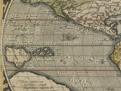 Antique World Map Grid IV