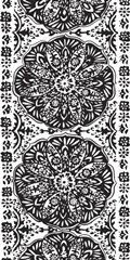 BandW Arabesque Panels III