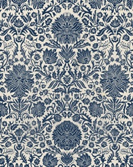 Baroque Tapestry in Navy I