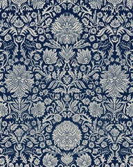 Baroque Tapestry in Navy II