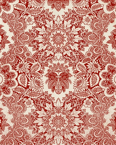 Baroque Tapestry in Red I