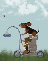 Basset Hound Scooter