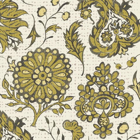 Block Print Tapestry I