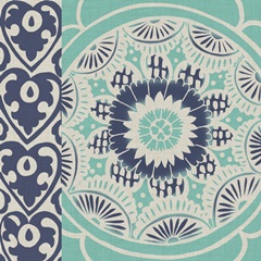 Blue Batik Tile III