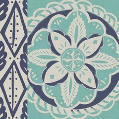 Blue Batik Tile IV