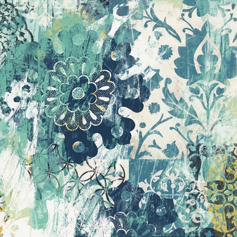 Blue Floral Layers II