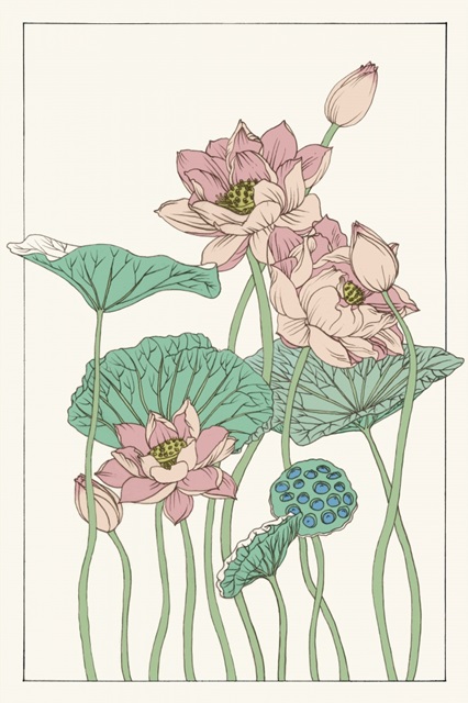 Botanical Gloriosa Lotus I