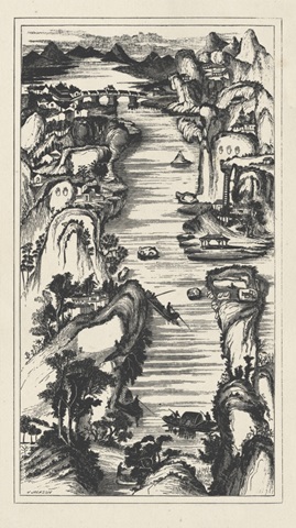 Chinese Bird's-eye View in Grey II