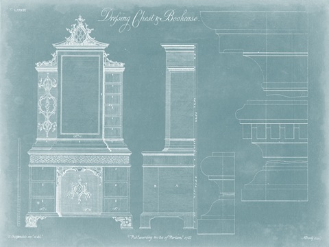 Chippendale Chest and Bookcase