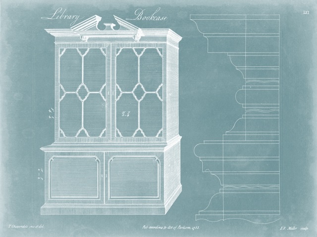 Chippendale Library Bookcase I