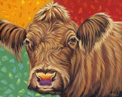 Colorful Country Cows II