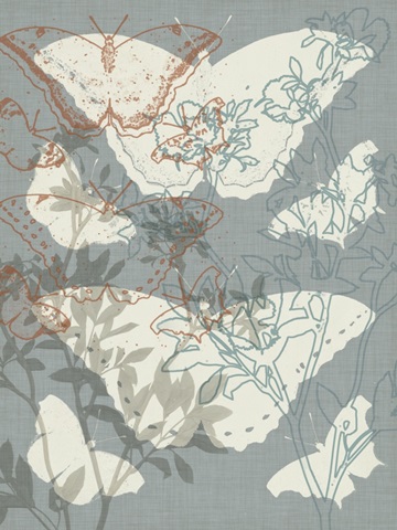 Flowers and Butterflies I