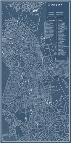 Graphic Map of Boston
