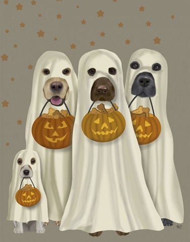 Halloween Trick or Treat Dogs