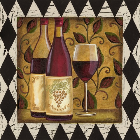 Harlequin and Wine I