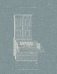 Hepplewhite Desk and Bookcase I