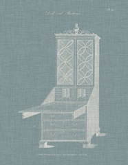 Hepplewhite Desk and Bookcase II