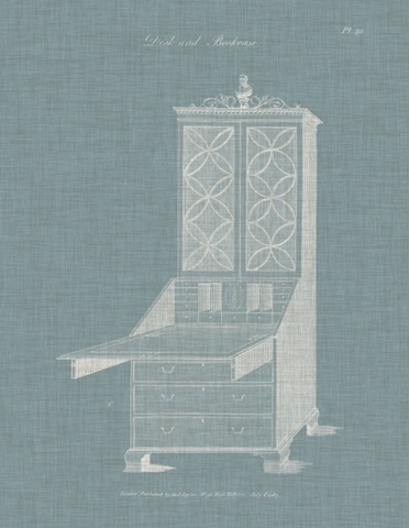 Hepplewhite Desk and Bookcase II