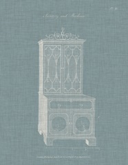 Hepplewhite Desk and Bookcase III