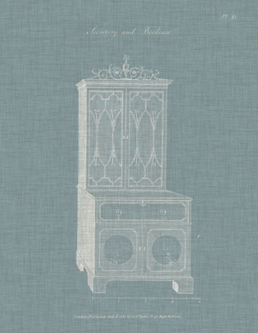 Hepplewhite Desk and Bookcase III